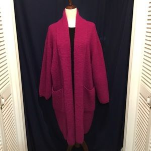 Cozy oversized warm sweater coat cardigan
